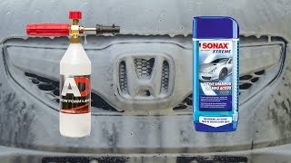 Snow Foam Lance Test  Sonax Xtreme Active Shampoo 2 in 1 [upl. by Ebarta]