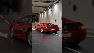 Valet Makes Noise with a Ferrari F355 GTS in the Underground Casino Parking in Monaco [upl. by Compte]