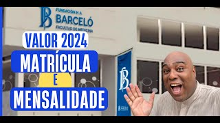 MEDICINA NA BARCELÓ MATRÍCULA E MENSALIDADE VALOR ATUALIZADO 2024  MEDICINA NA ARGENTINA [upl. by Eitnom]