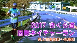 2017 さくら道国際ネイチャーラン 郡上市美並町〜白鳥町 [upl. by Kcinom]