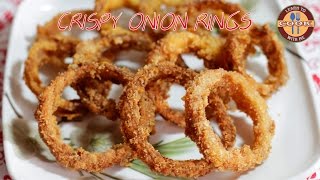 Crispy ONION RINGS Recipe  Easy amp Quick to make at home  Lunch Recipe [upl. by Blythe680]