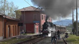 Treno storico Fondazione FS PistoiaPiteccio a Valdibrana [upl. by Assecnirp]