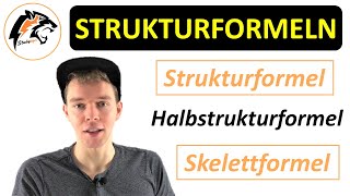 Strukturformel Halbstrukturformel amp Skelettformel  Chemie Tutorial [upl. by Bayard]