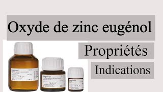 La pâte oxyde de zinceugénol [upl. by Abshier]