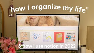 how i organize my life amp use notion in 2022 aesthetic  functional  free template [upl. by Alisa]