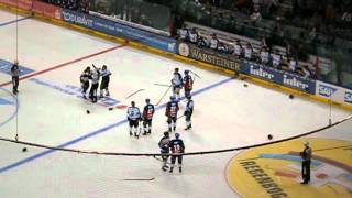 Adler Mannheim  Straubing Tigers coole Schlägerei Doug Janik [upl. by Raval]