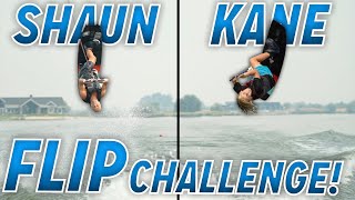 Wakeboard FLIP Challenge with Shaun Murray and Kane Ward [upl. by Esila599]