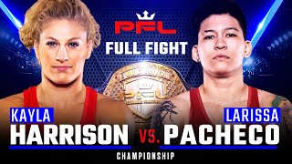 Full Fight  Kayla Harrison vs Larissa Pacheco 2 Lightweight Title Bout  2019 PFL Championship [upl. by Naenej]