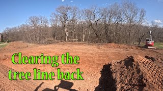 Clearing Back The Tree Line At The Basement Job [upl. by Ahsienek]