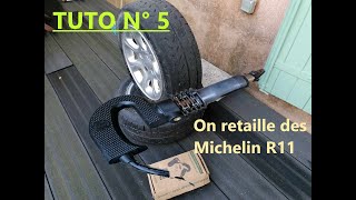 Comment retailler des pneus Michelin R11 pour le rallye en Mixte ou pluie sur 106 16s N2 [upl. by Negaet491]