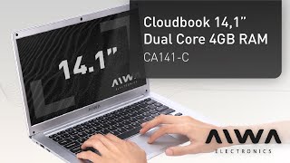 Notebook Cloudbook 141quot Dual Core 4gb RAM  AIWA ELECTRONICS [upl. by Schnorr]