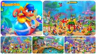 Fishdom All Aquariums Unlocked • All Seasonal amp Story Events Completed fishdom nayeemplays [upl. by Yeleak]