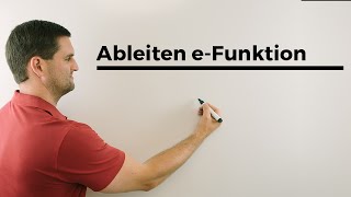 Ableiten eFunktion amp Gleichung mit ex lösen Beispiel Exponentialfunktion  Mathe by Daniel Jung [upl. by Jamnes]