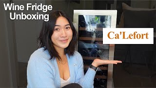 Wine Fridge Review  CaLefort Dual Zone 28 Bottle UNBOXING [upl. by Nunes858]