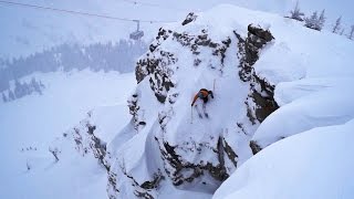 Jackson Hole Skiing Corbets Couloir Backflip 70ft Frontflip Owen Leeper [upl. by Huba]