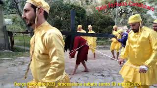 borgo Badolato CZ processione del sabato santo 30 marzo 2024 [upl. by Airdua]