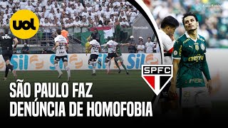 SÃO PAULO DENUNCIA HOMOFOBIA DE TORCEDORES DO PALMEIRAS VEJA VÍDEO [upl. by Heathcote750]