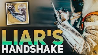 Destiny 2  Liars Handshake Hunter Exotic Gauntlets SEASON of the Drifter [upl. by Branch593]