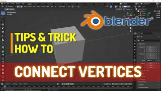 Blender How To Connect Vertices [upl. by Huttan]