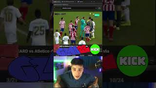 ¿Esto Es FAIR PLAY futbol realmadrid atleticomadrid valverde argentina clips kick [upl. by Natanoy]