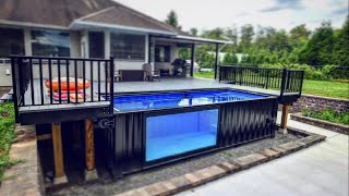 Best Shipping Container Swimming Pool Ideas and Their Benefits [upl. by Flavian]