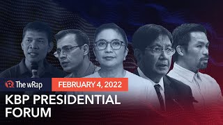 KBP presidential forum – 2022 Philippine elections [upl. by Aratahc406]