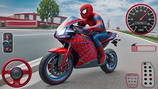 Örümcek adam motorsiklet oyunu  spiderman motorcycle game  Android Gameplay HD [upl. by Peddada]