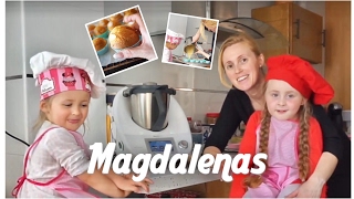 ¡A COCINAR 🧁 MAGDALENAS FACILES THERMOMIX  Familia Panda [upl. by Follmer222]