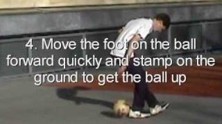 Learn freestyle football tricks Henry Backheel Flick Tutorial [upl. by Schweiker418]