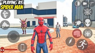 Playing As Spider Man In Indian Bike Driving 3d [upl. by Assej192]