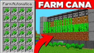 ✔️ FARM DE CANA FÁCIL e INFINITO  MINECRAFT 120 Java amp Bedrock [upl. by Warram]