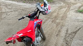 2022 Crf125f pit bike ride [upl. by Nodgnal964]