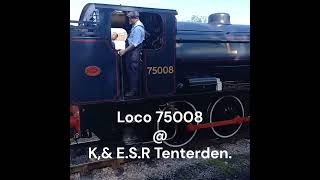 Loco 75008 Tenterden station Aug 2024 [upl. by Hedvah926]