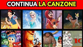 QUIZ  CONTINUA LA CANZONE  EDIZIONE DISNEY 🎵 🎙️ [upl. by Anuaek]