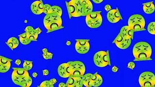 Vomiting Face Emoji Animation 🤮  Green Screen  HD  ROYALTY FREE [upl. by Guthrie95]