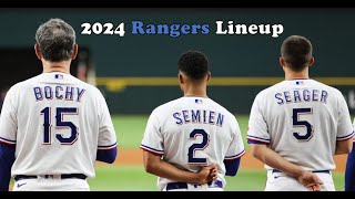 2024 Texas Rangers Lineup  Wyatt Langford Justin Foscue [upl. by Atenik]