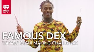 Famous Dex Attempts To Make Sushi From Scratch  Artist Challenge [upl. by Araec828]