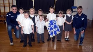 CHRISTMAS COUNTDOWN Wigan Athletic Christmas tree painting at All Saints [upl. by Adian637]