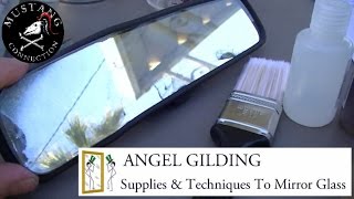 How to ReSilver a Mirror Part 1 Angel Gilding Mini Silver Kit DIY by Mustang Connection [upl. by Elahcar]