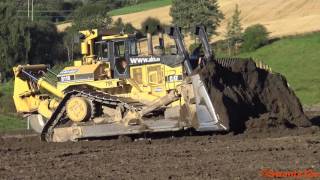 4K Caterpillar D11R Pushing Topsoil [upl. by Rozele]