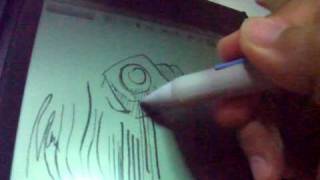 Asus Eee Note EA800 Wacom Pen response [upl. by Adaurd]