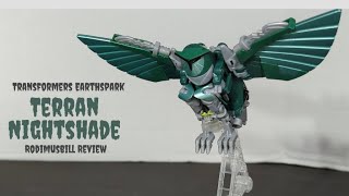 How To Transform Transformers Earthspark Deluxe Terran Nightshade Figure  Rodimusbill Review [upl. by Lanctot]