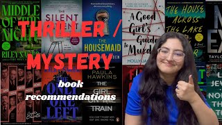 Thriller  Mystery Book Recommendations 🔪🩸📚 [upl. by Anahcra166]