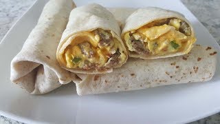 BURRITOS PARA EL DESAYUNO ESTILO MCDONALDS [upl. by Nirehs]