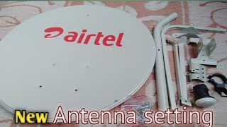 Airtel HD New Dish Antenna setting Airtel HD installation setting [upl. by Esela]