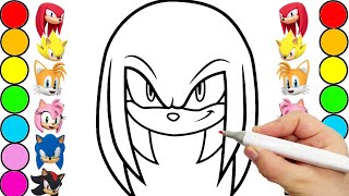 Sonic Team Coloring Pages Sonic The Hedgehog Teils  Shadow Amy Rose Knuckles draw COMPILATION 31 [upl. by Kachine704]