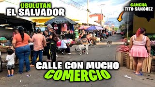 🚨CALLE PRINCIPAL USULUTAN con Mucho COMERCIO🍉rumbo a COLONIA CRUZ 💥 [upl. by Yarled]