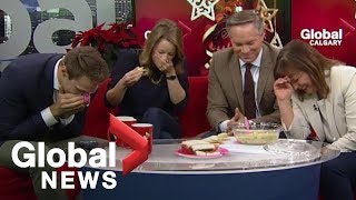 Holiday artichoke dip goes terribly wrong onair [upl. by Noissap]