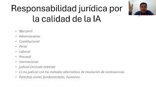 Sesión 5 del Seminario para abogados JURÍDIA sobre calidad válida de la IA 7 de noviembre de 2024 [upl. by Forrest]