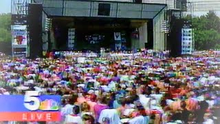 Televised 1993 Chicago Bulls Championship Celebration in Grant Park on NBC5 Chicago 🏀 🐂 🏆 [upl. by Charmion]